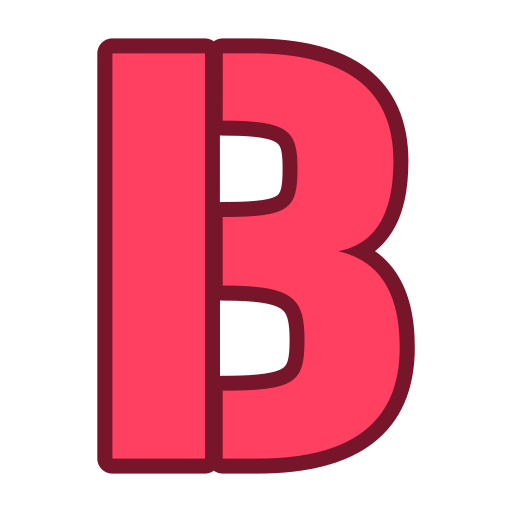 문자 b Generic color lineal-color icon