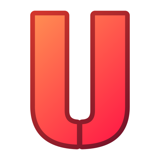 litera u Generic gradient lineal-color ikona