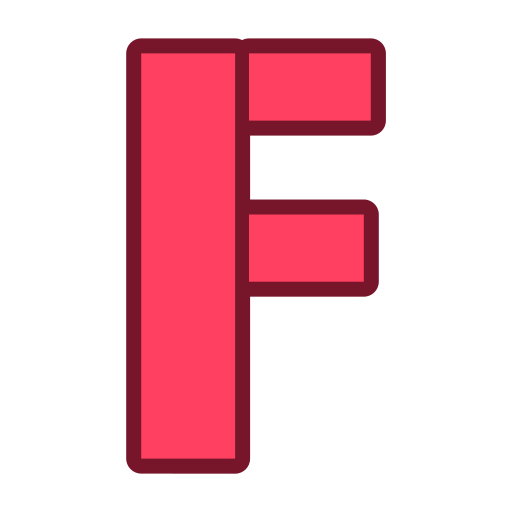 lettre f Generic color lineal-color Icône