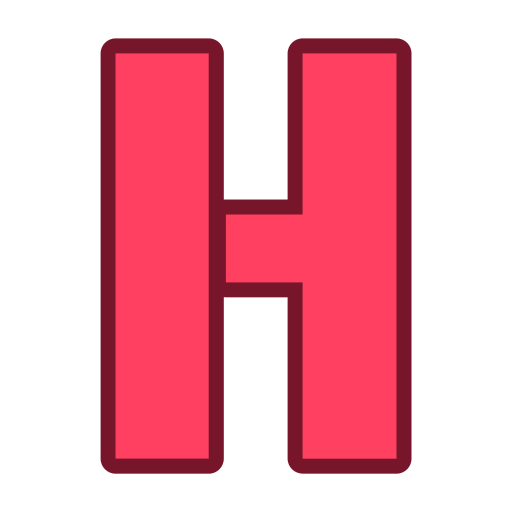 letra h Generic color lineal-color Ícone