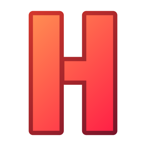 letra h Generic gradient lineal-color icono