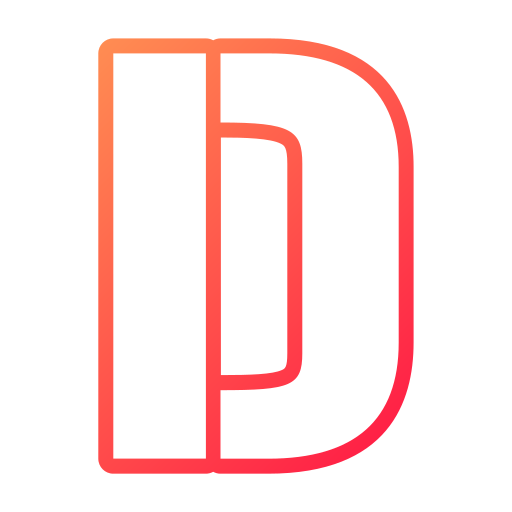편지 d Generic gradient outline icon