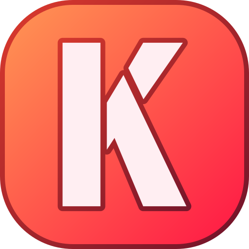 litera k Generic gradient lineal-color ikona
