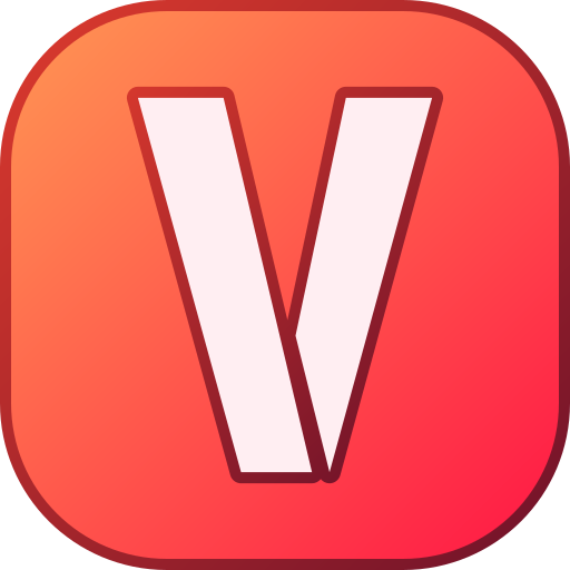 Letter v Generic gradient lineal-color icon