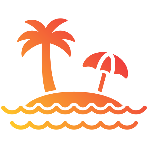 Beach Generic gradient fill icon