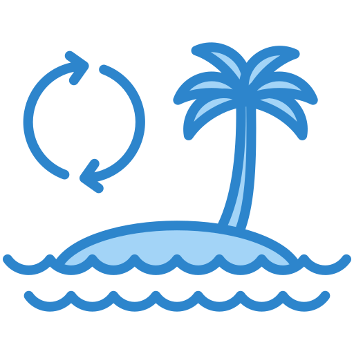 Island hopping Generic color lineal-color icon