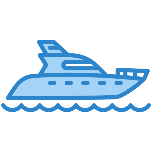 Яхта Generic color lineal-color иконка