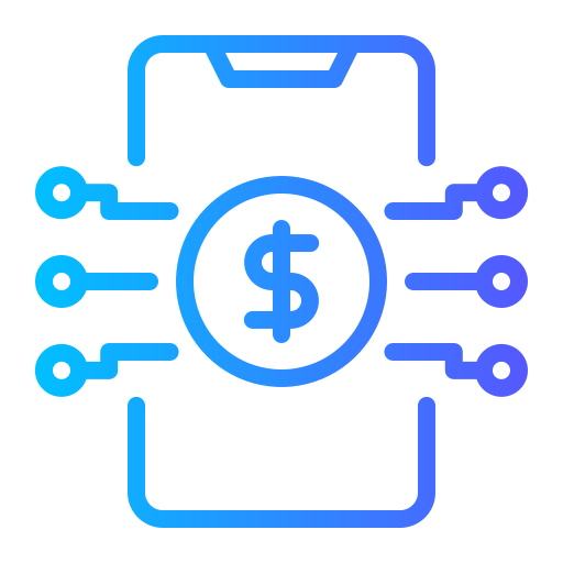 Digital currency Generic gradient outline icon