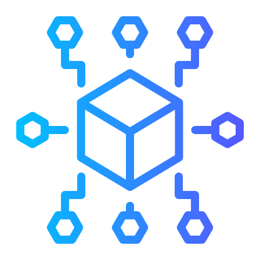 Distribute Generic gradient outline icon