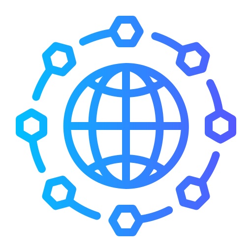 sieć Generic gradient outline ikona