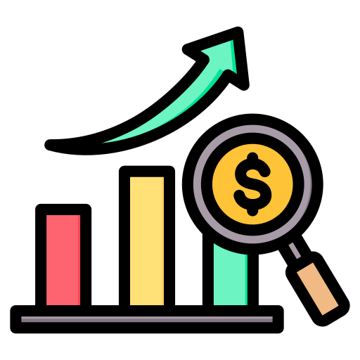 análisis financiero Generic color lineal-color icono