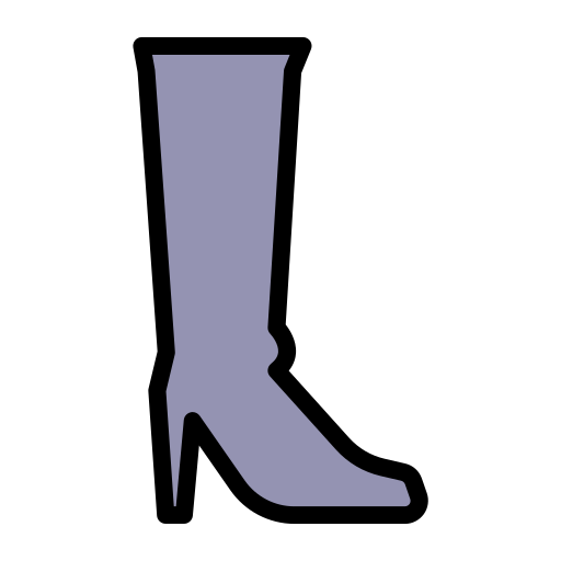 Woman boot Generic color lineal-color icon