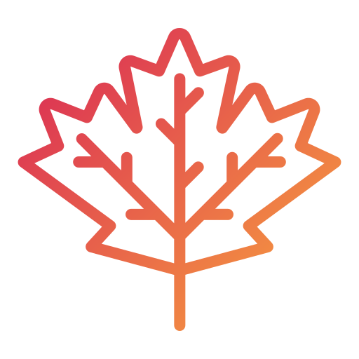 Maple leaf Generic gradient outline icon