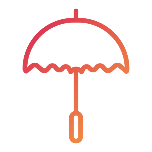 parapluie Generic gradient outline Icône