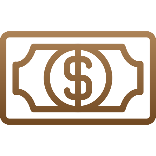 Dollar bill Generic gradient outline icon