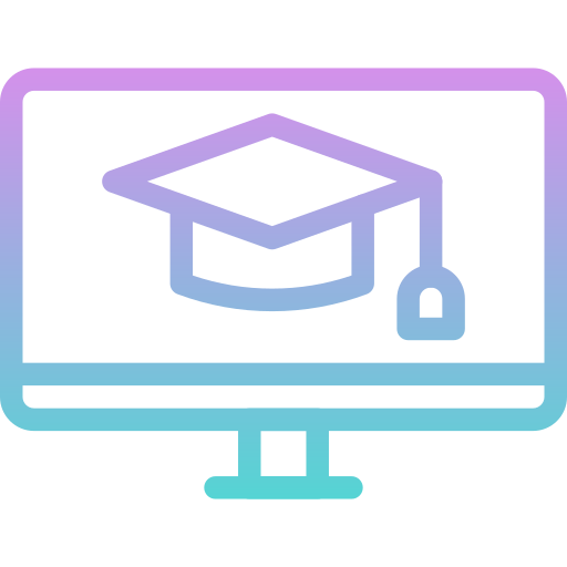online onderwijs Generic gradient outline icoon