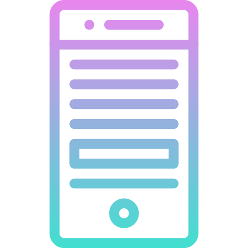 smartphone Generic gradient outline Ícone