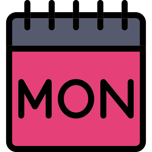 maandag Generic color lineal-color icoon