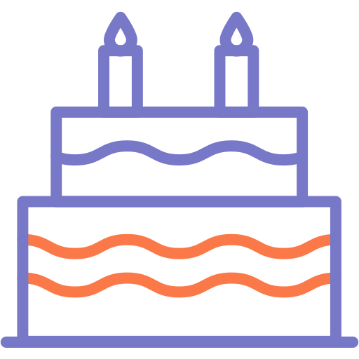 ciasto Generic color outline ikona