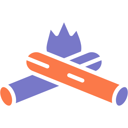 Firewood Generic color fill icon