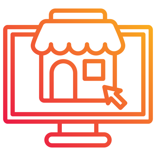 Online shopping Generic gradient outline icon