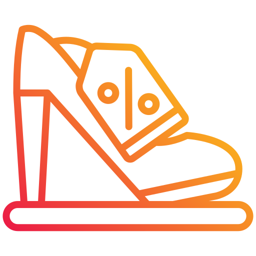 zapatos Generic gradient outline icono