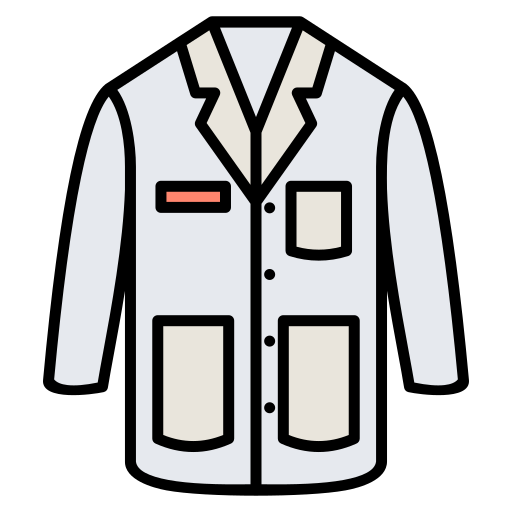 camice da laboratorio Generic color lineal-color icona