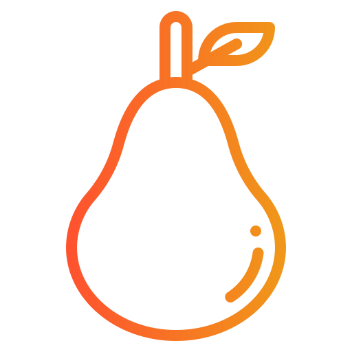 Pear Generic gradient outline icon