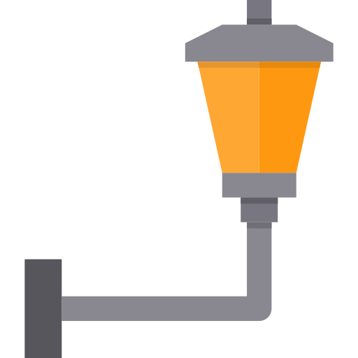 poste de luz itim2101 Flat icono