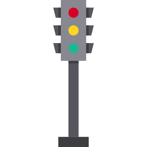 semáforo itim2101 Flat icono