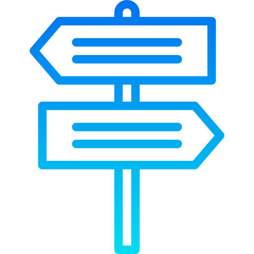 Direction srip Gradient icon