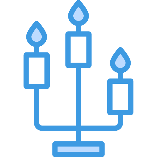 candelabra itim2101 Blue icon