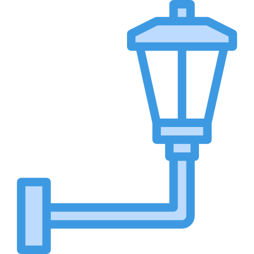 가로등 기둥 itim2101 Blue icon