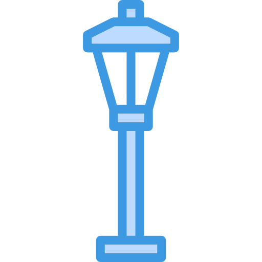 가로등 기둥 itim2101 Blue icon