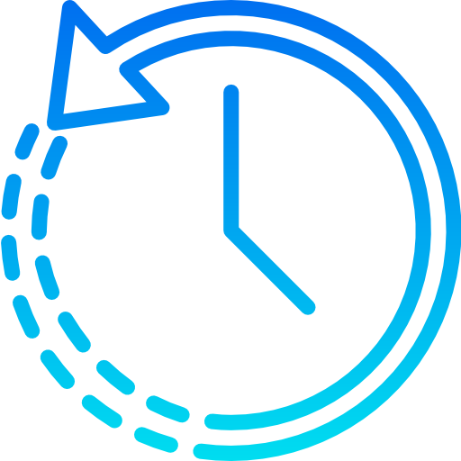 Clock srip Gradient icon