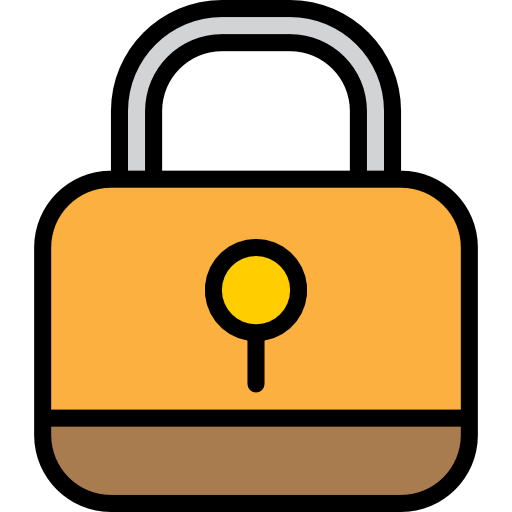 Padlock srip Lineal Color icon