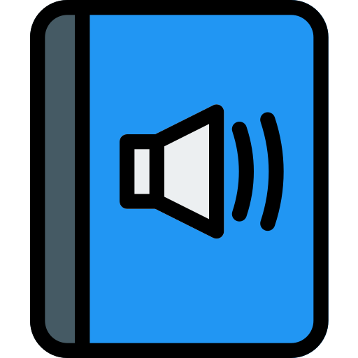 audio libro Pixel Perfect Lineal Color icono