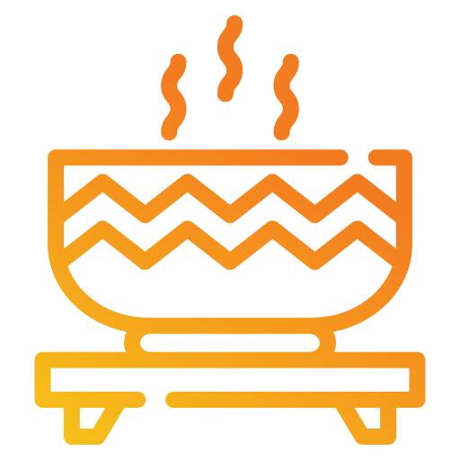 gorąca zupa Generic gradient outline ikona