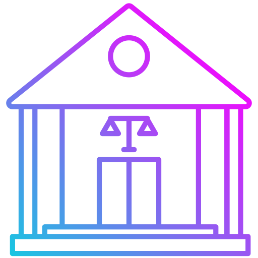 Courtroom Generic gradient outline icon
