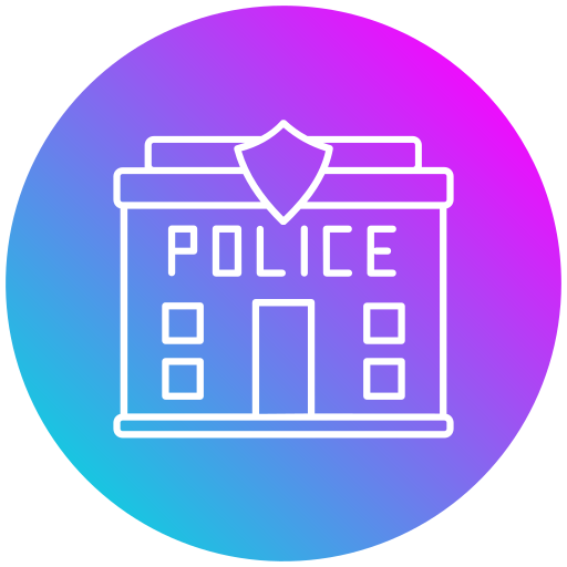 posterunek policji Generic gradient fill ikona