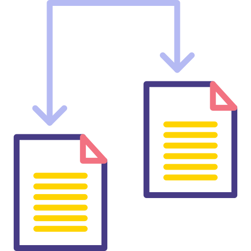compartición de archivos Generic color outline icono