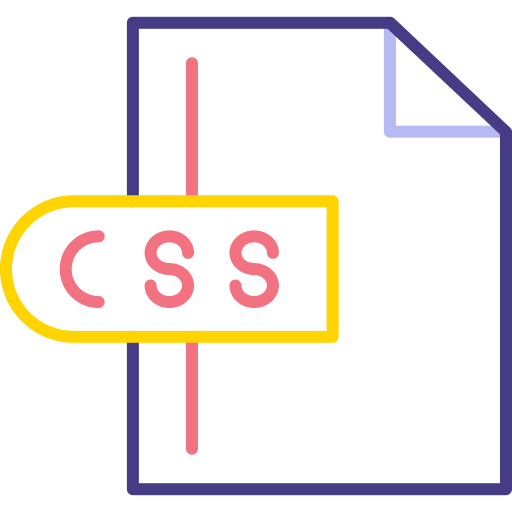 css-файл Generic color outline иконка