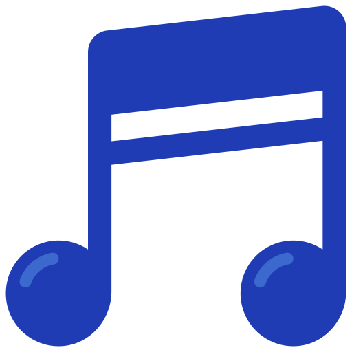 Music note Juicy Fish Flat icon