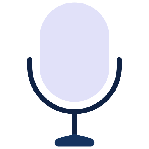mikrofon Juicy Fish Flat icon