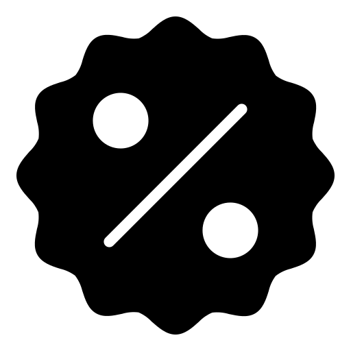 퍼센트 Generic black fill icon