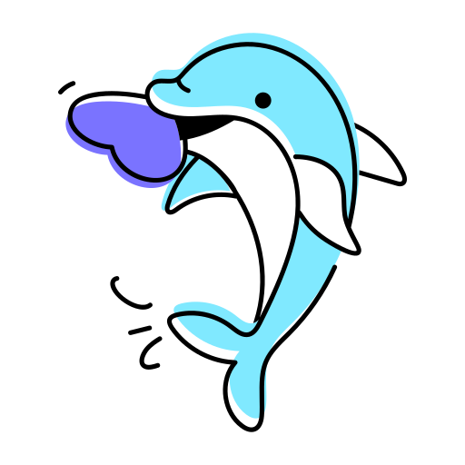 delfín Generic color lineal-color icono