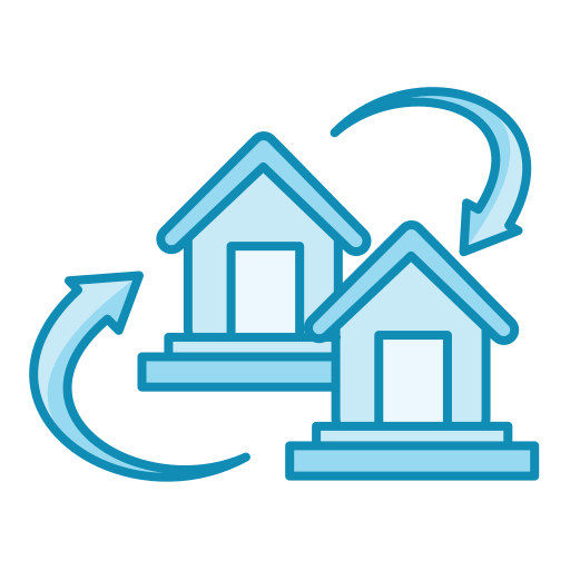 Home exchange Generic color lineal-color icon