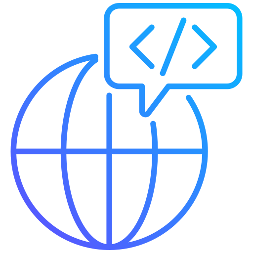 programmiersprache Generic gradient outline icon