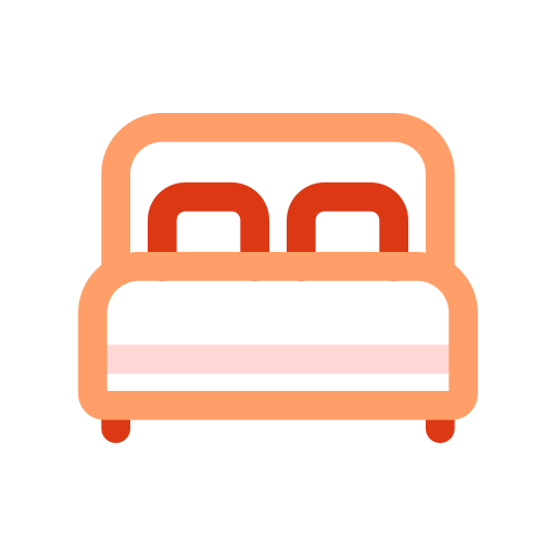 Double bed Generic color outline icon