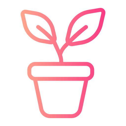 vaso para plantas Generic gradient outline Ícone